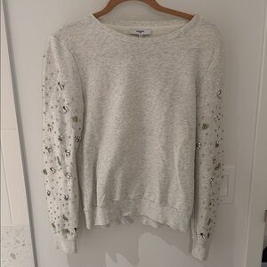 Suncoo Paris Embellished Gray Sweatshirt‎ size T2